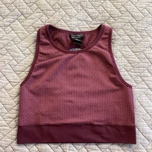 Tahari Sport Burgundy Sports Top Sz S/M